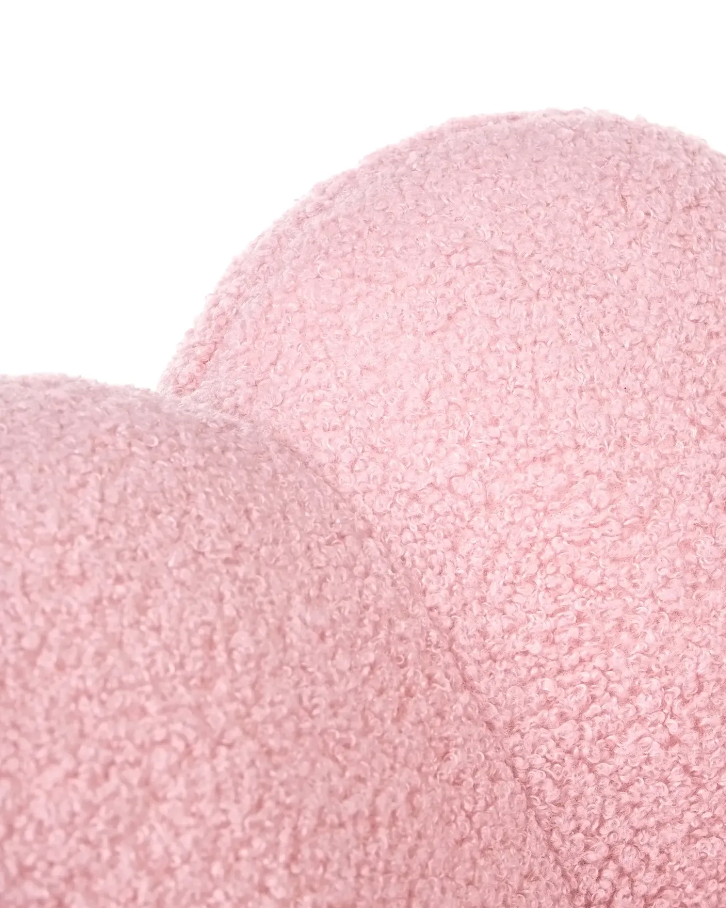 Sedia da scrivania WHIZZY Bouclé Rosa
