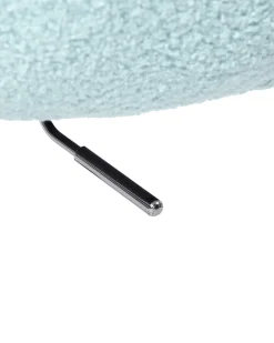 Sedia da scrivania WHIZZY Bouclé Azzurro
