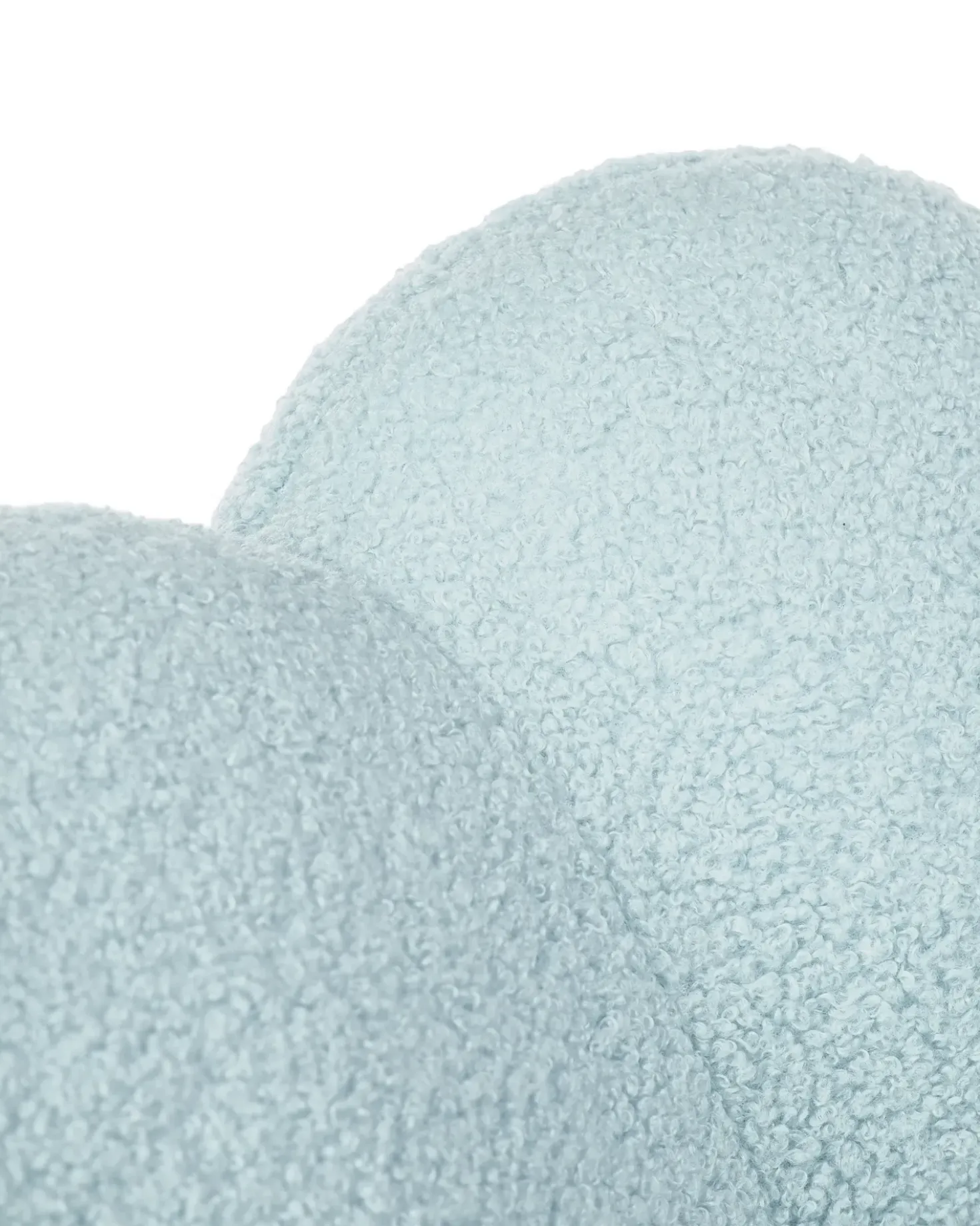 Sedia da scrivania WHIZZY Bouclé Azzurro