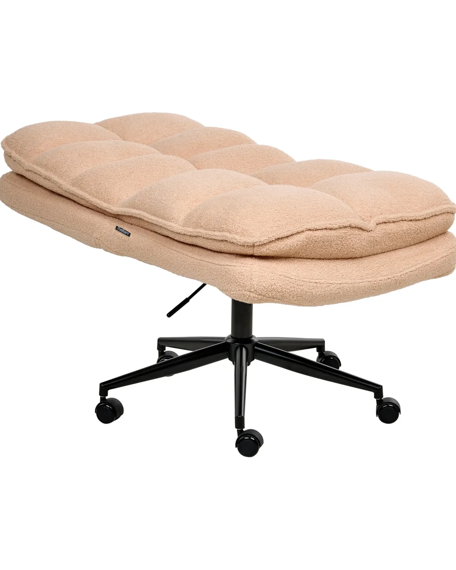 Sedia da ufficio ADDISON Bouclé Rosa pesca