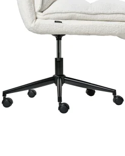 Sedia da ufficio ADDISON Bouclé Bianco