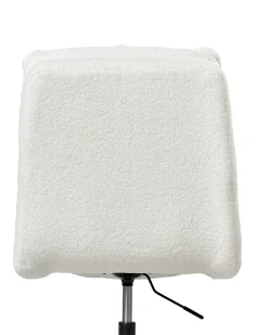 Sedia da ufficio ADDISON Bouclé Bianco