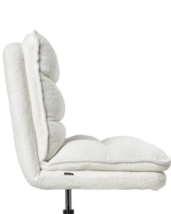 Sedia da ufficio ADDISON Bouclé Bianco