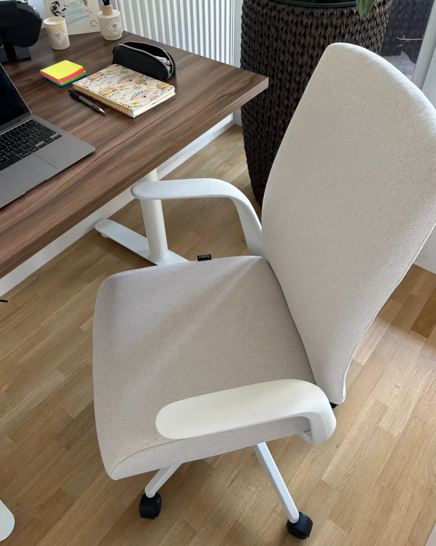 Sedia da ufficio CAPTAIN Tessuto Beige chiaro