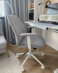 Sedia da ufficio CARLTON Tessuto Grigio