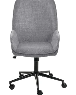 Sedia da ufficio CASTILE Lino sintetico Grigio scuro