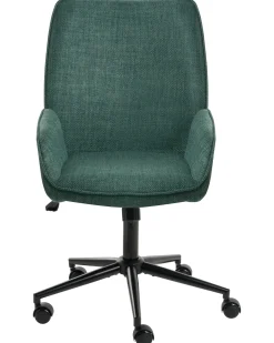 Sedia da ufficio CASTILE Lino sintetico Verde scuro
