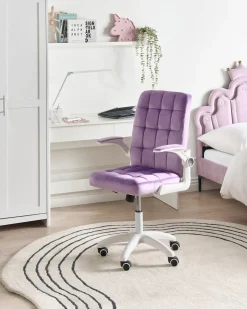 Sedia da ufficio DANDY Velluto Viola