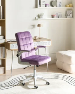 Sedia da ufficio DANDY Velluto Viola