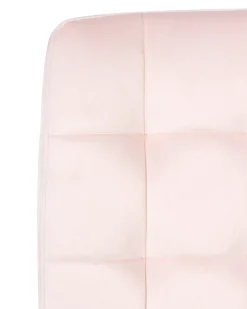 Sedia da ufficio DANDY Velluto Rosa pastello