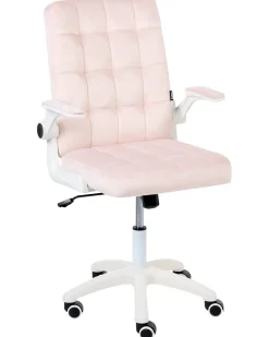 Sedia da ufficio DANDY Velluto Rosa pastello