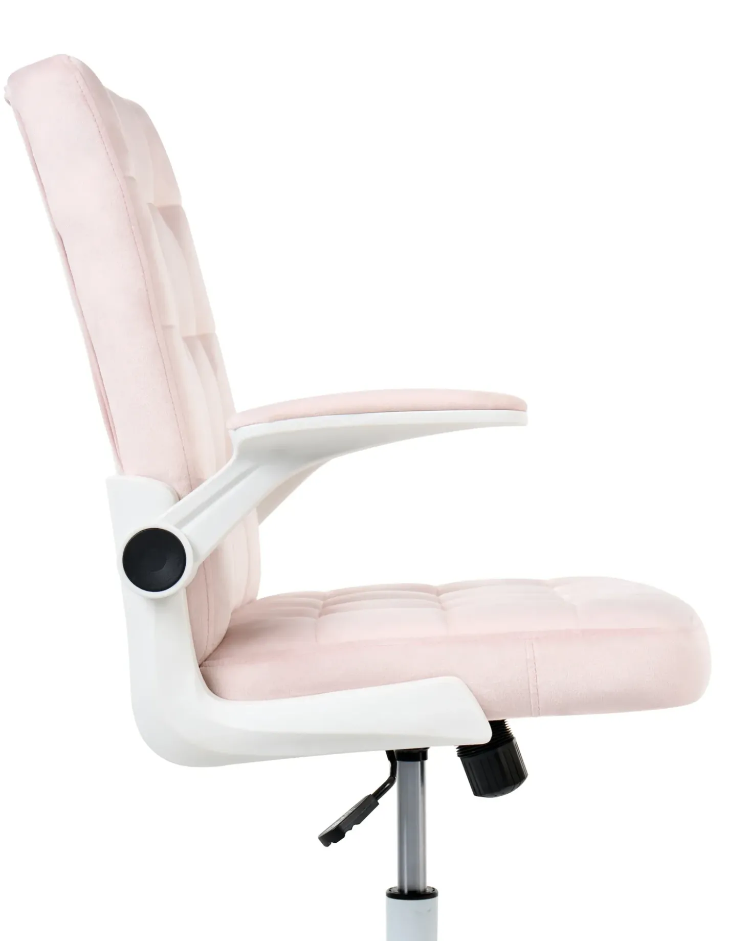 Sedia da ufficio DANDY Velluto Rosa pastello