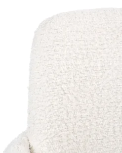 Sedia da ufficio DRYDEN Bouclé Bianco sporco