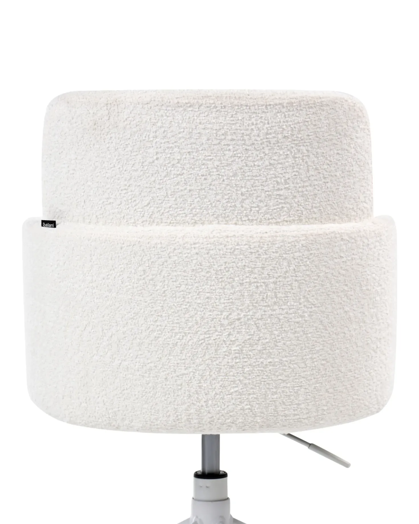 Sedia da ufficio DRYDEN Bouclé Bianco sporco