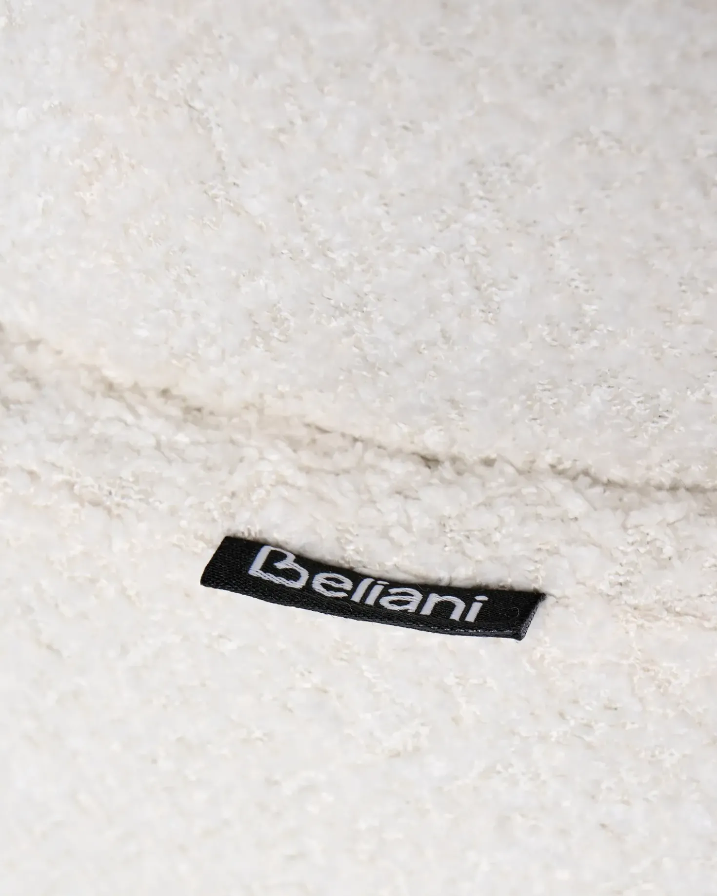 Sedia da ufficio DRYDEN Bouclé Bianco sporco