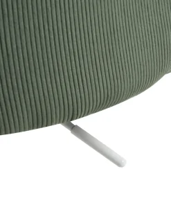 Sedia da ufficio DRYDEN Velluto a coste Verde scuro