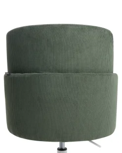 Sedia da ufficio DRYDEN Velluto a coste Verde scuro