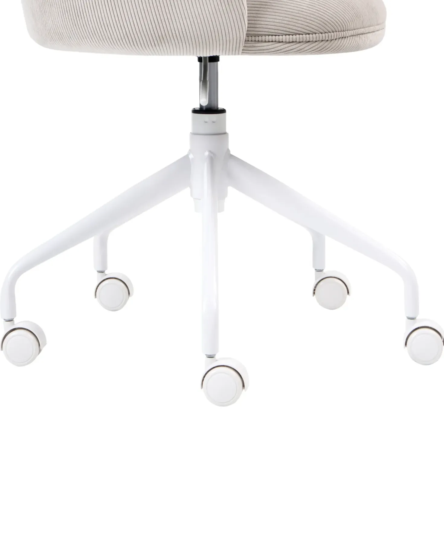 Sedia da ufficio DRYDEN Velluto a coste Beige chiaro