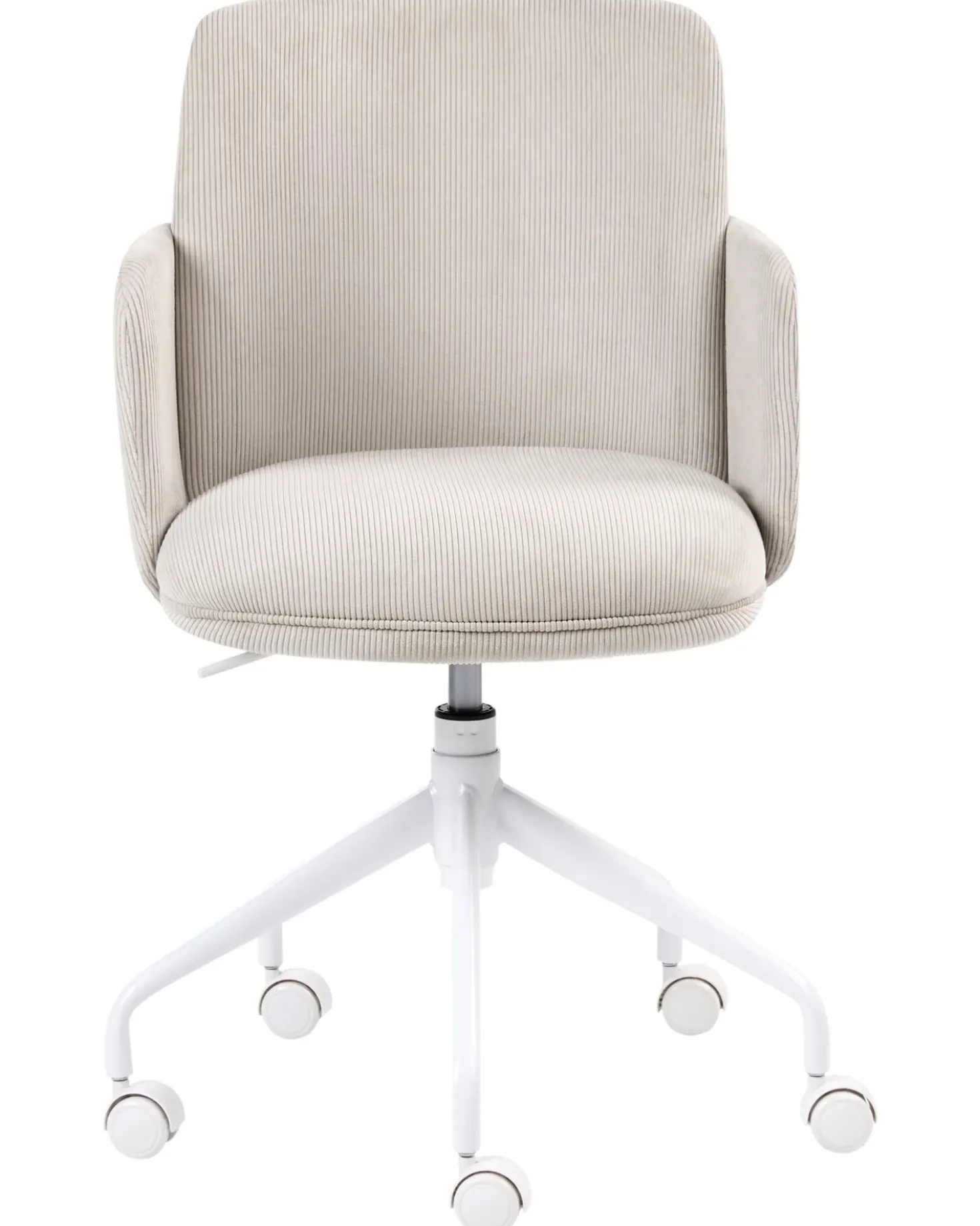 Sedia da ufficio DRYDEN Velluto a coste Beige chiaro
