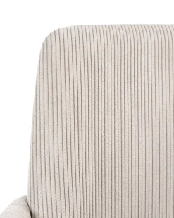 Sedia da ufficio DRYDEN Velluto a coste Beige chiaro