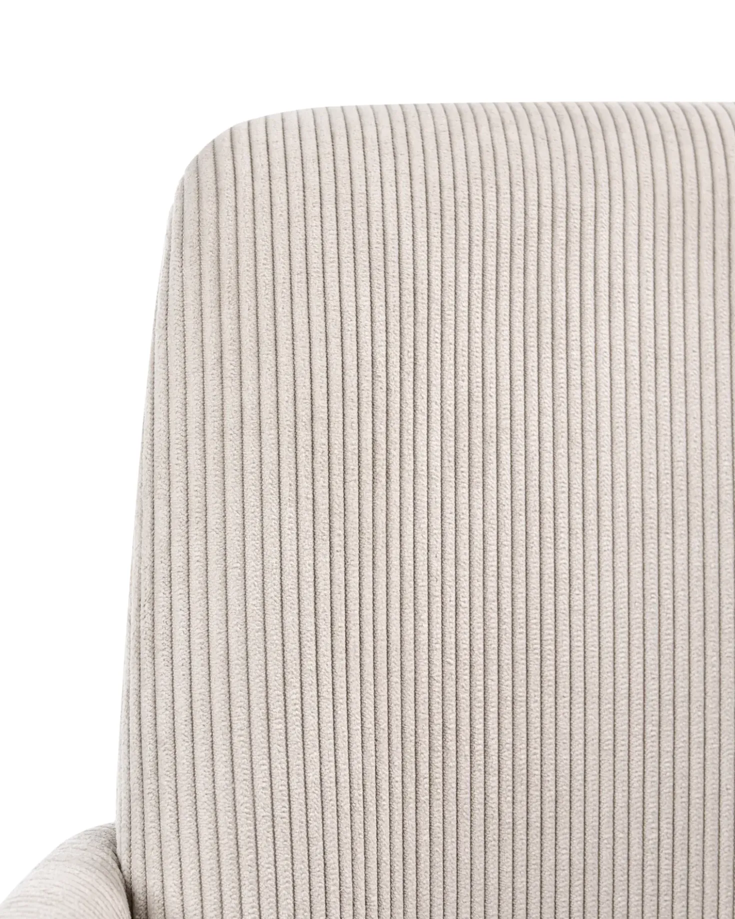 Sedia da ufficio DRYDEN Velluto a coste Beige chiaro