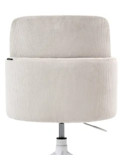Sedia da ufficio DRYDEN Velluto a coste Beige chiaro