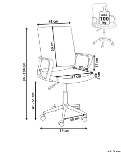 Sedia da ufficio EASE Grigio scuro