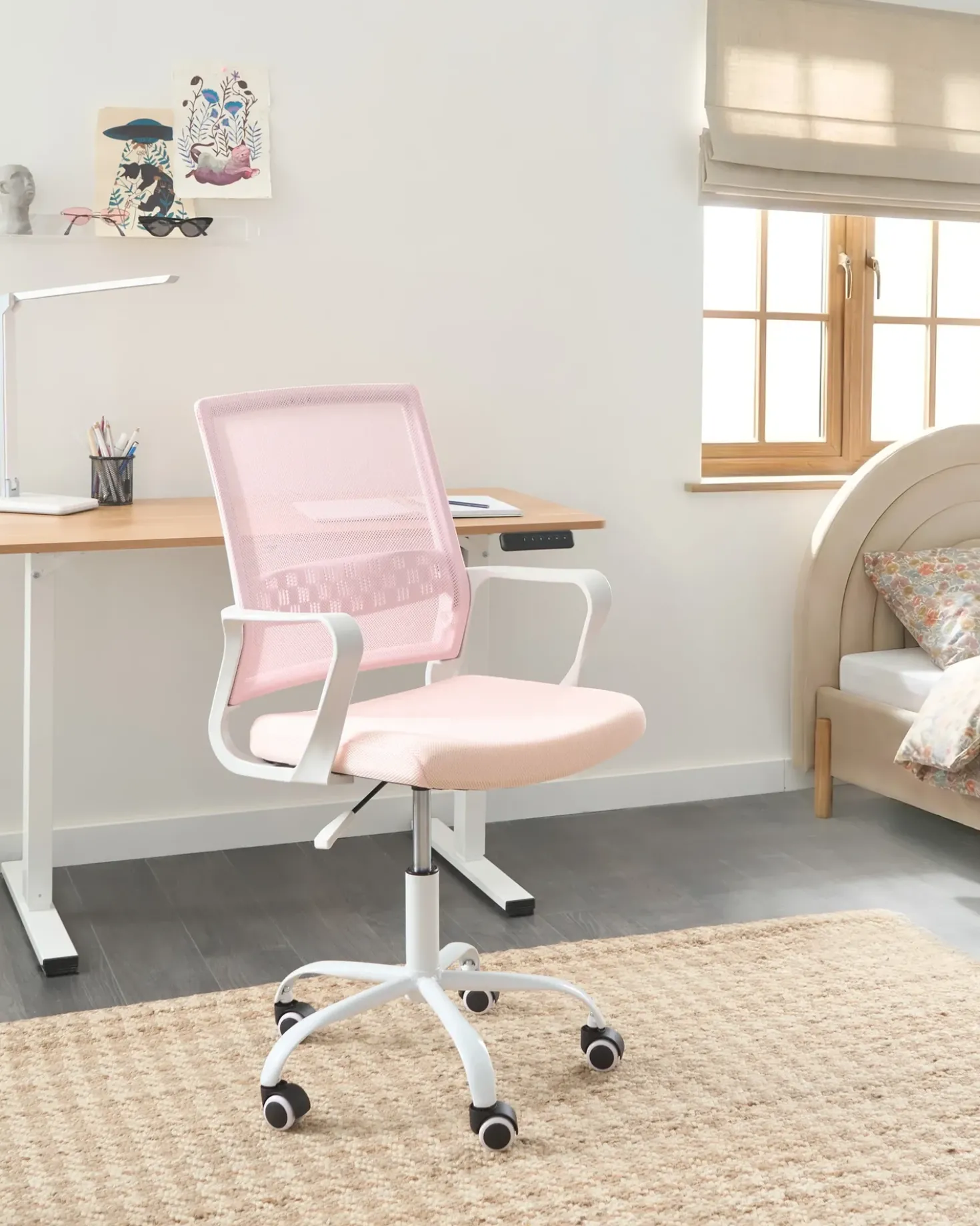 Sedia da ufficio EASE Rosa pastello