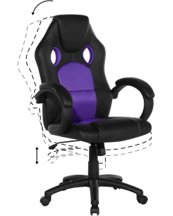 Sedia da ufficio FIGHTER Pelle sintetica Viola
