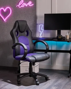 Sedia da ufficio FIGHTER Pelle sintetica Viola