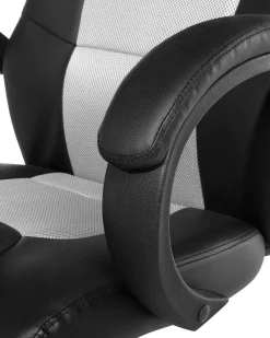 Sedia da ufficio FIGHTER Pelle sintetica Grigio chiaro