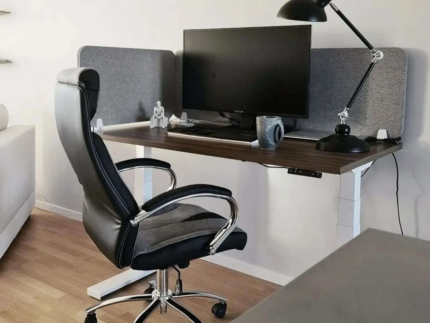 Sedia da ufficio FORMULA Pelle sintetica Grigio