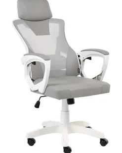 Sedia da ufficio IGNIS Pelle sintetica Grigio chiaro