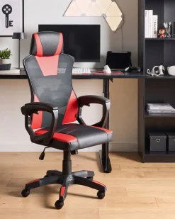Sedia da ufficio IGNIS Pelle sintetica Rosso