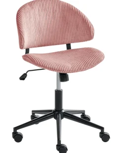Sedia da ufficio KIANA Velluto a coste Rosa
