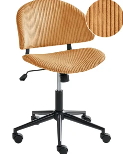 Sedia da ufficio KIANA Velluto a coste Arancione