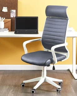 Sedia da ufficio LEADER Pelle sintetica Grigio