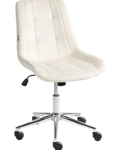 Sedia da ufficio MELROSE Velluto Bianco sporco