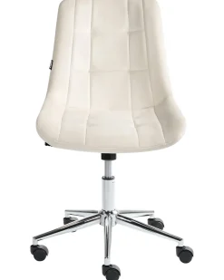 Sedia da ufficio MELROSE Velluto Bianco sporco