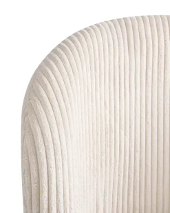 Sedia da ufficio MILES Velluto a coste Bianco sporco