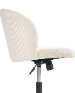 Sedia da ufficio MILES Velluto a coste Bianco sporco