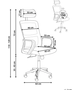 Sedia da ufficio MONARCH Beige