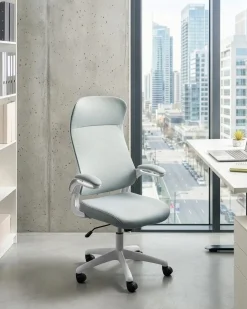 Sedia da ufficio NEXEL Tessuto Grigio chiaro