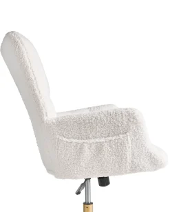 Sedia da ufficio OULU Bouclé Bianco