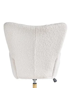 Sedia da ufficio OULU Bouclé Bianco