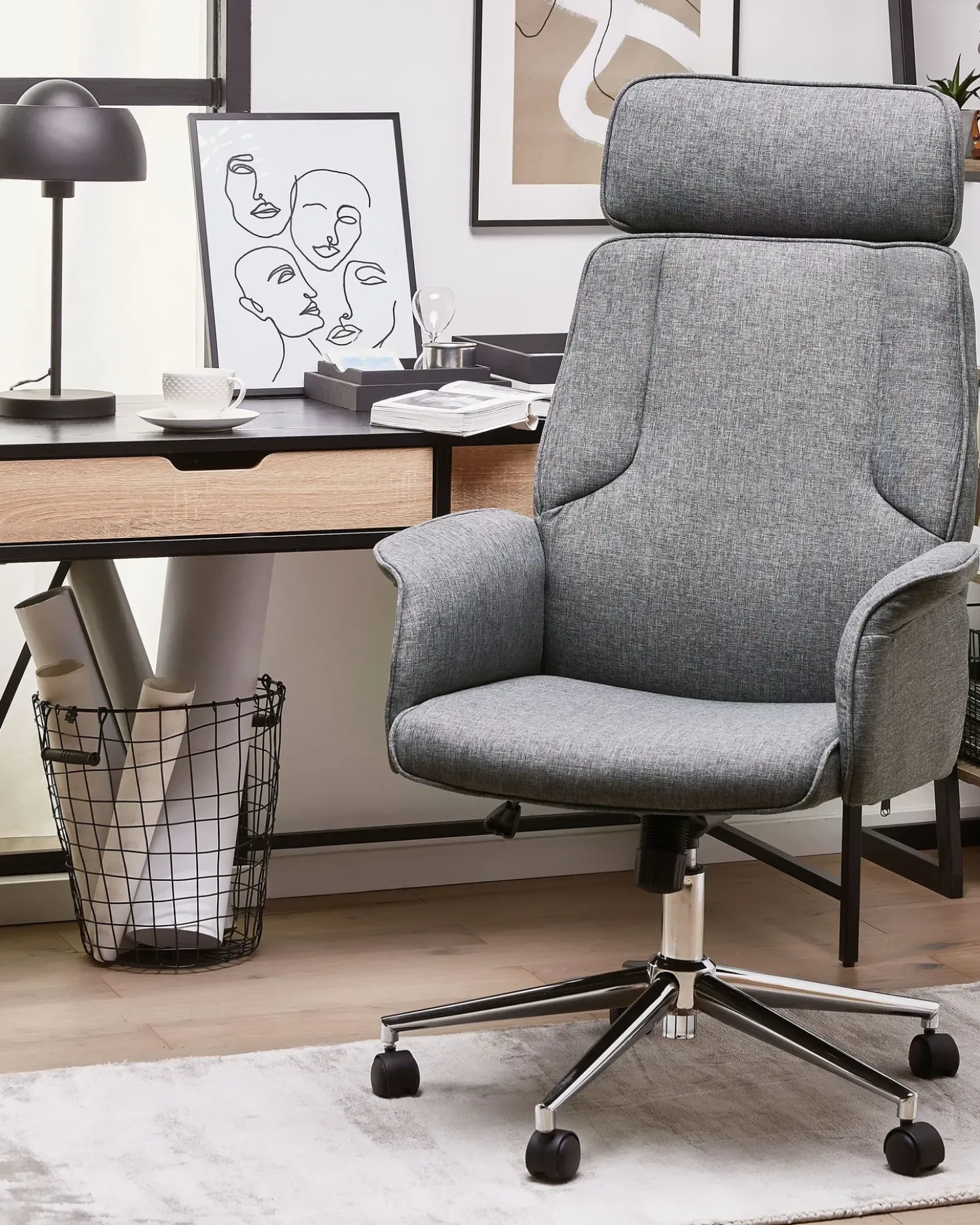 Sedia da ufficio PILOT Grigio