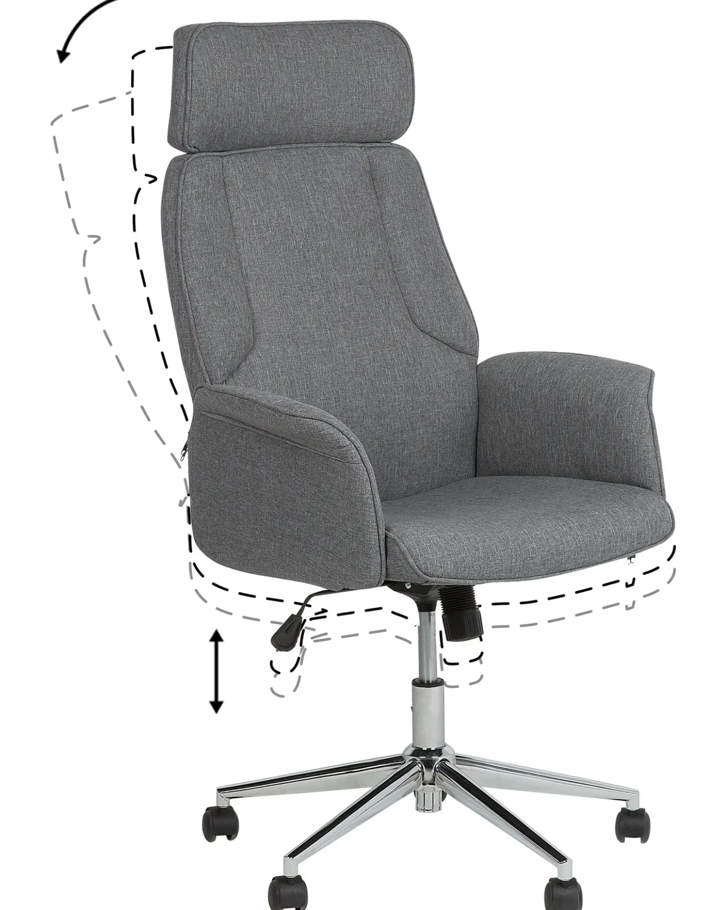 Sedia da ufficio PILOT Grigio