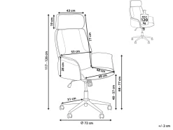 Sedia da ufficio PILOT Velluto Beige chiaro