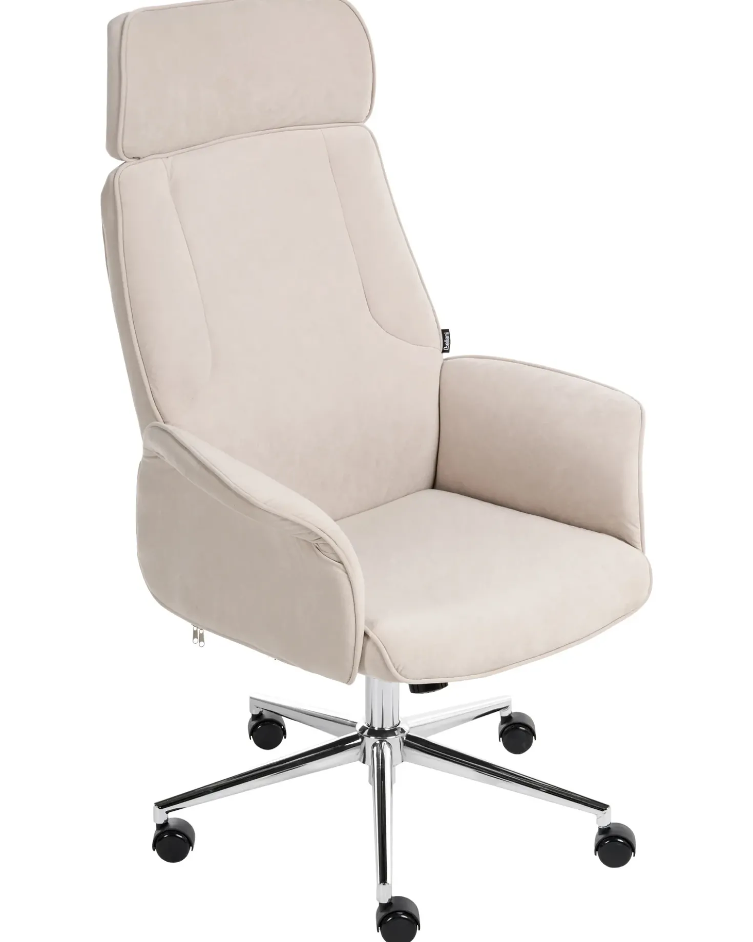 Sedia da ufficio PILOT Velluto Beige chiaro