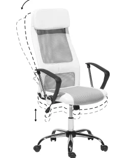 Sedia da ufficio PIONEER Pelle sintetica Bianco